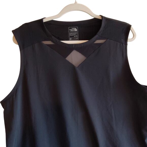 Women's The North Face FlashDry XL Workout‎ Mesh Tank Black - Picture 2 of 7
